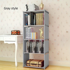 Modern Bookshelf Storage Shelf Student Storage Cabinet Coat Hanger