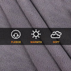DUKUSEEK Hooded Stadium Blanket Waterproof Windproof Outdoor Fleece Blanket