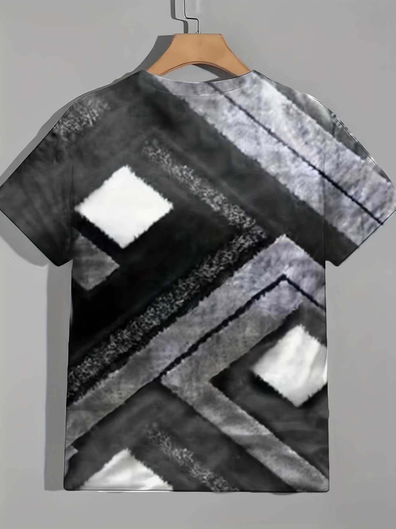 Men's Vintage Geometry Graphic T shirt 3D Print Tee