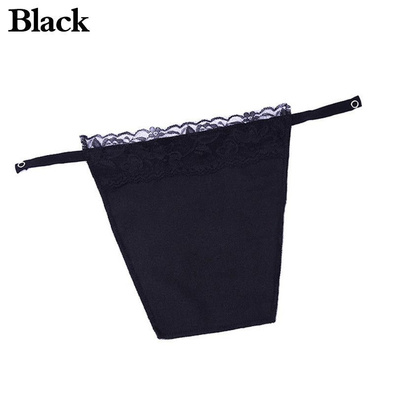 Lace Trim Anti Peep Invisible Strapless Bra