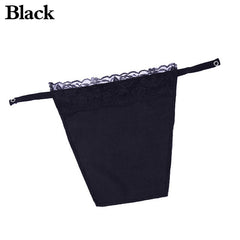 Lace Trim Anti Peep Invisible Strapless Bra