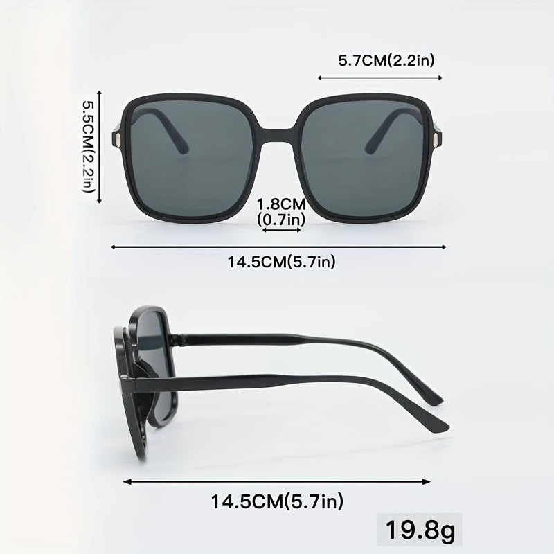 Oversized Square Sunglasses Gradient Glasses UV400