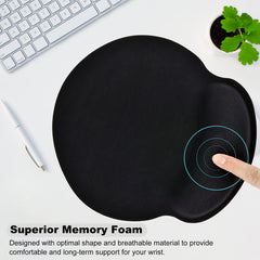 Waterproof Memory Foam Wrist Ergonomic Mouse Pad