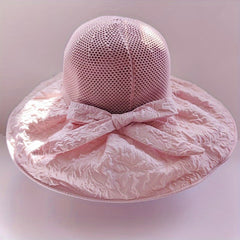 Women's Wide Brim Sun Hat Knitted Bucket Hat
