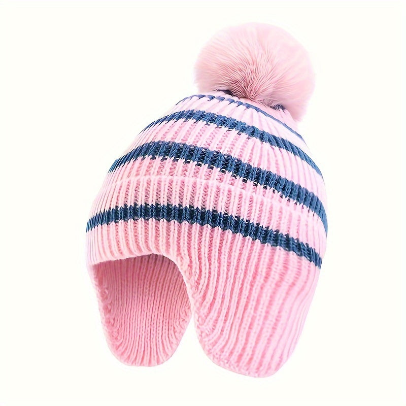Children's Striped Warm Keeping Hat