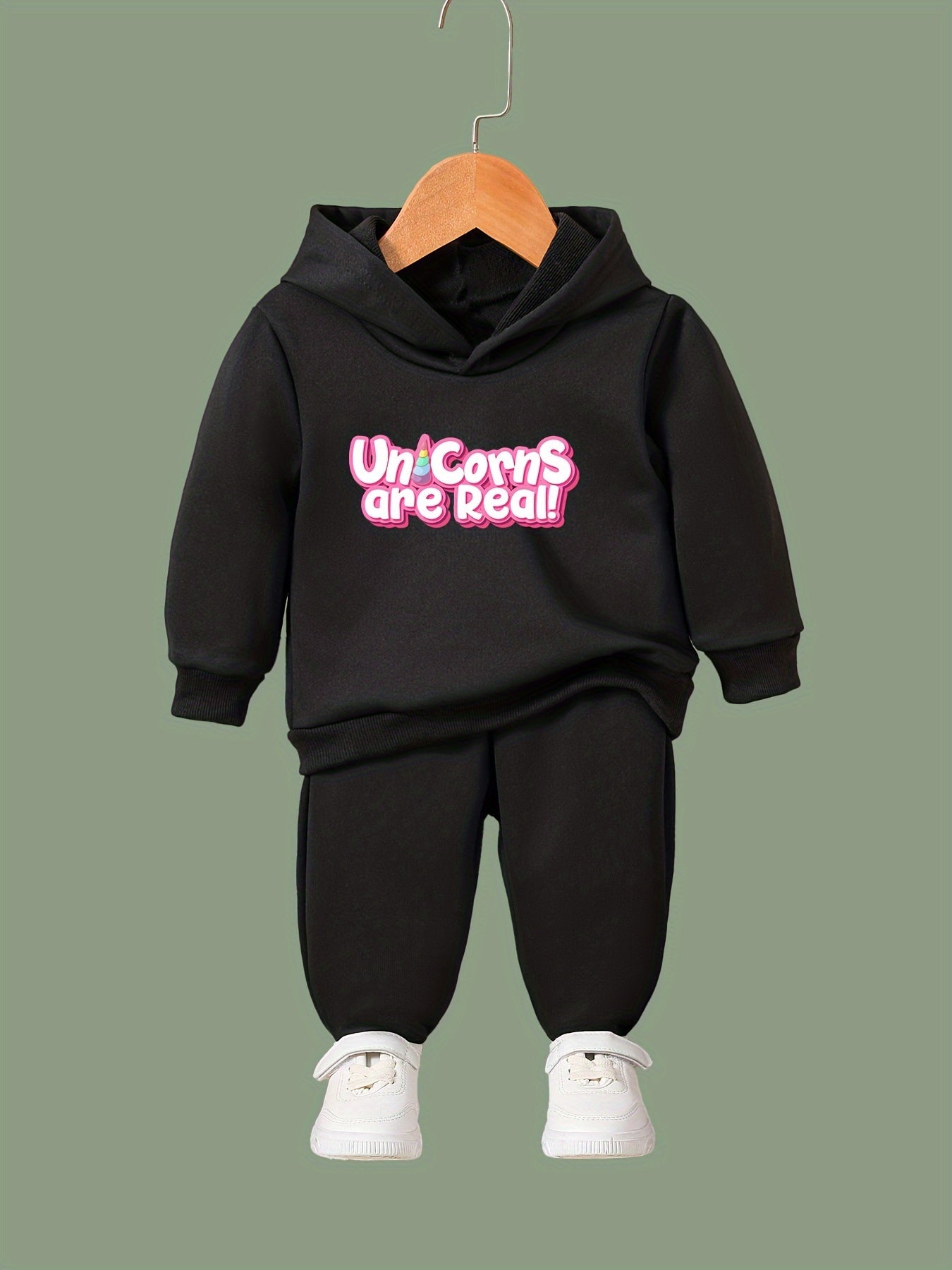 UNICORNS ARE REAL Hooded Pullover Pants Set For Sports Gift