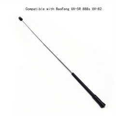 2pcs 16 Inch Retractable Walkie Talkie Antennas VHF UHF Compatible With BF UV 5R