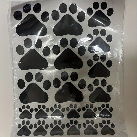 Paw Print Sticker Dog Paw Print Label Room Decal Home Wall Sticker DIY