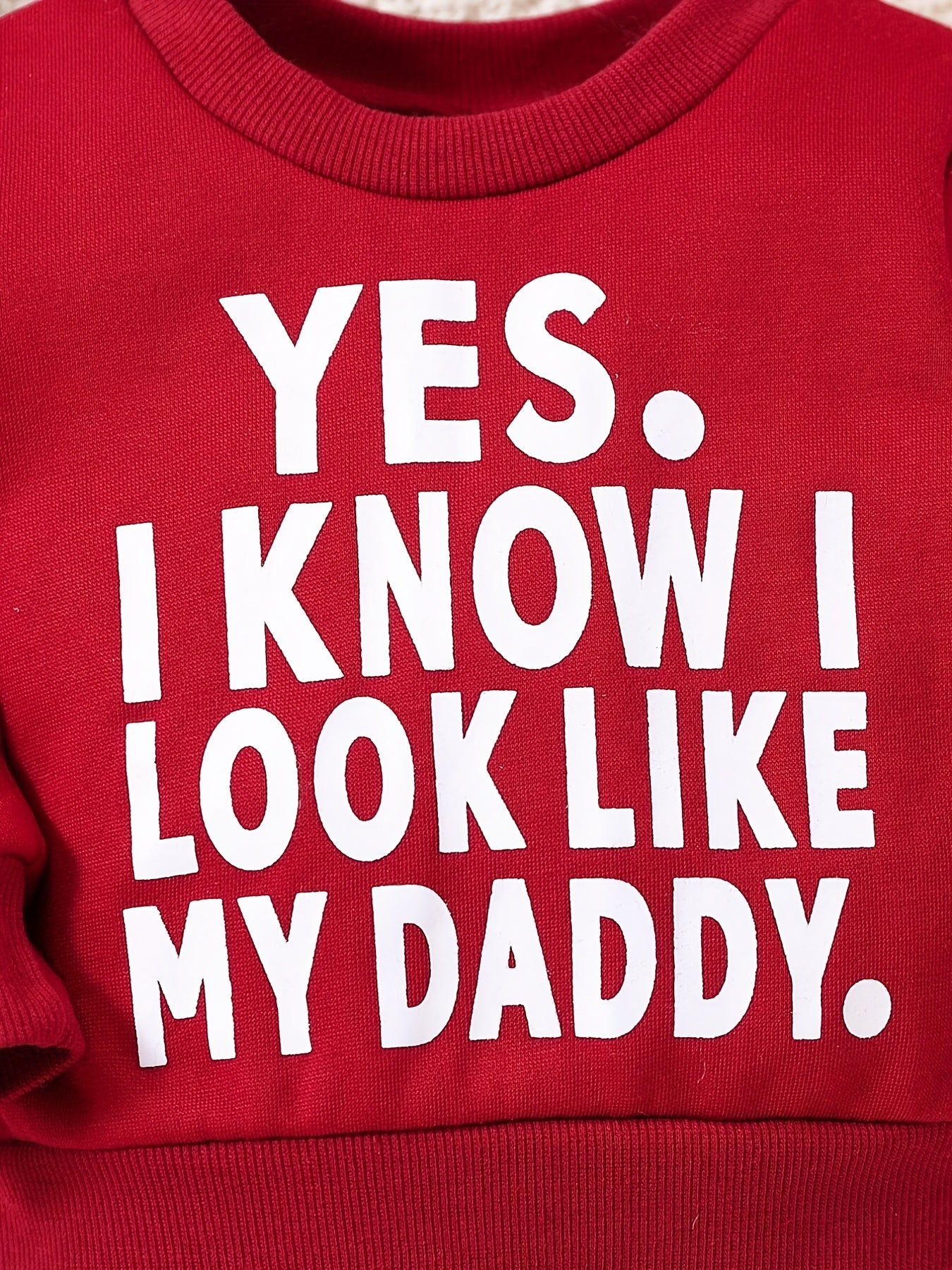 Baby LIKE MY DADDY Print Sweatshirt Autumn Winter Clothes