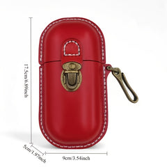 Vintage Style Leather Wallet & Glasses Case Organizer