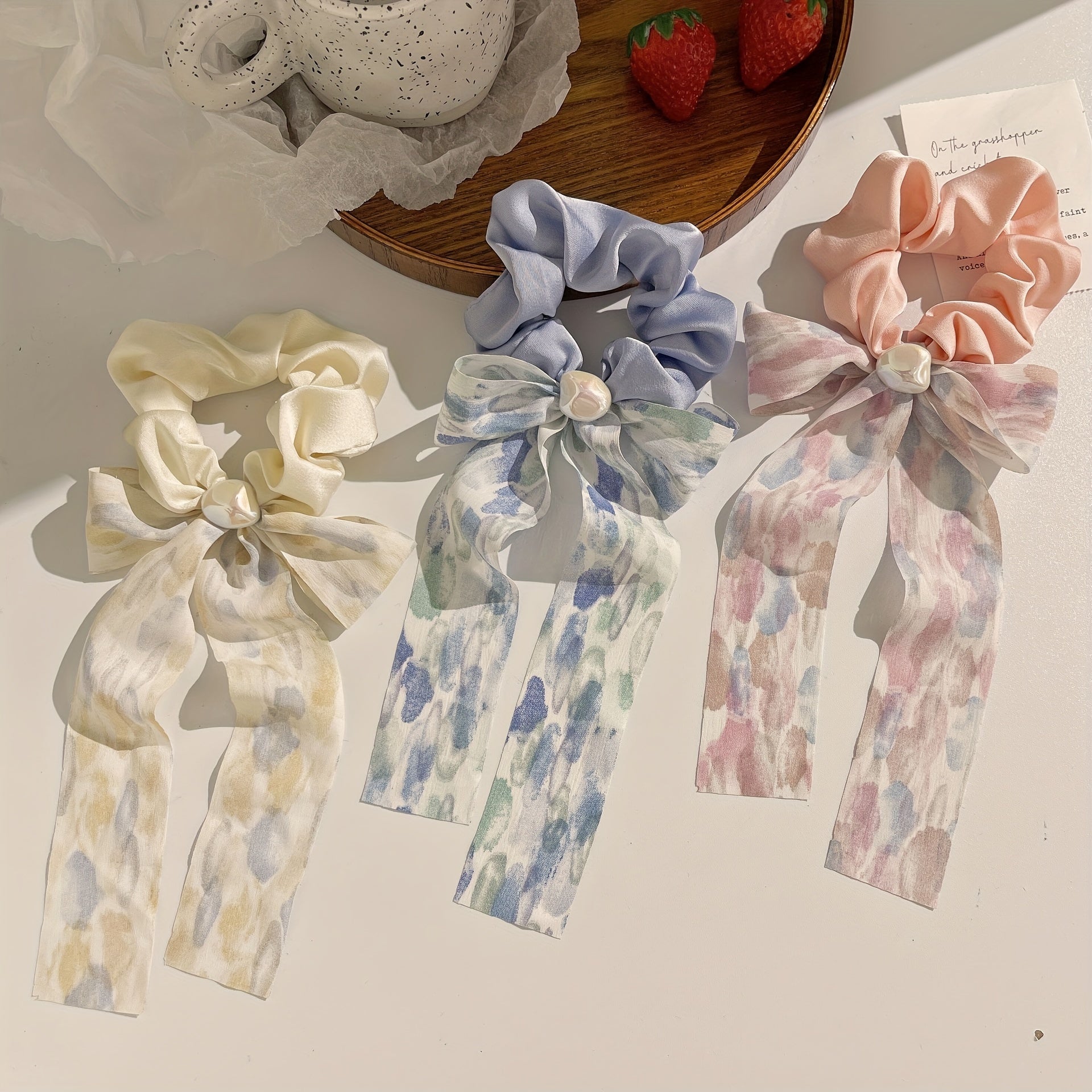 Bow Scrunchie Hair Band Head Rope