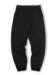 Men's Flame & Happy Face Graphic Sweatpants Casual Drawstring Loose Joggers