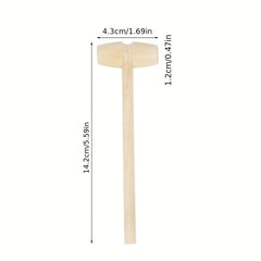 5pcs Mini Wooden Hammers for Kids' Toys & Parties