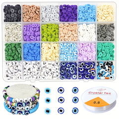Boho Clay Beads Bracelet Kit Friendship Bracelet Making Kit For Women