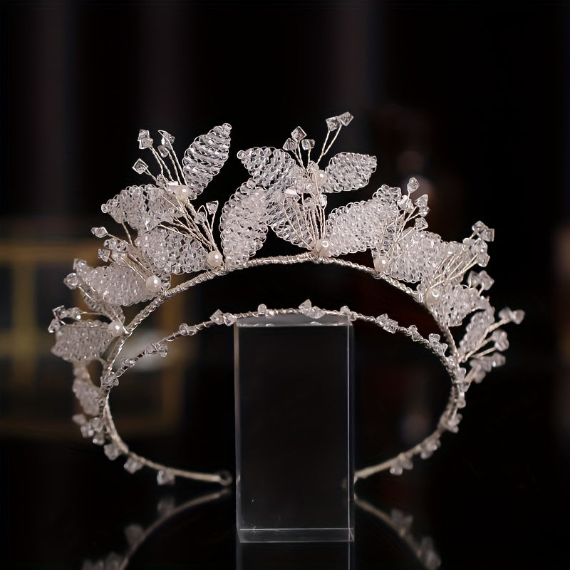 Crystal Headband Tiara Hairband - Bride Rhinestone Wedding Hair Accessories