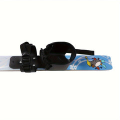 Beginner Ski Boards & Poles Set w/ Fixators Winter Sports Equipment