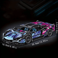 Cyberblock sports car 1314pcs precision particle assembly