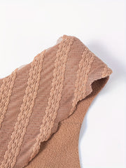 Lace Thermal V-Neck Top Sleeveless