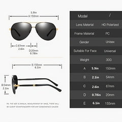 Men's Oval Sunglasses for Business Wear