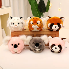 Animal Plush Toys Tiger Raccoon Koala for Halloween Easter Christmas