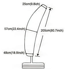210D Patio Cantilever Umbrella Cover 274 3 96m Dustproof Rip UV Water Resistant
