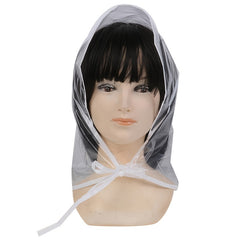 Women's Transparent Rain Cap Sunshade Hair Care Plastic Hat