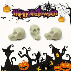 50pcs Halloween Mini Plastic Skull Head for Vase Filler & Decor