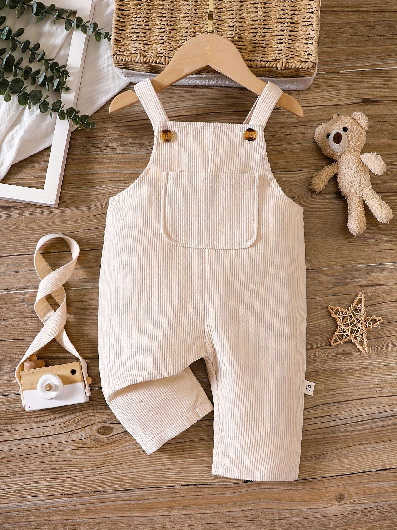 Floral Print Denim Suspenders Baby Casual Sports Bib Pants