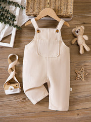 Floral Print Denim Suspenders Baby Casual Sports Bib Pants
