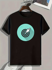 Mouse Cursor Pattern Print Men's Comfy Sports T shirt Graphic Tee