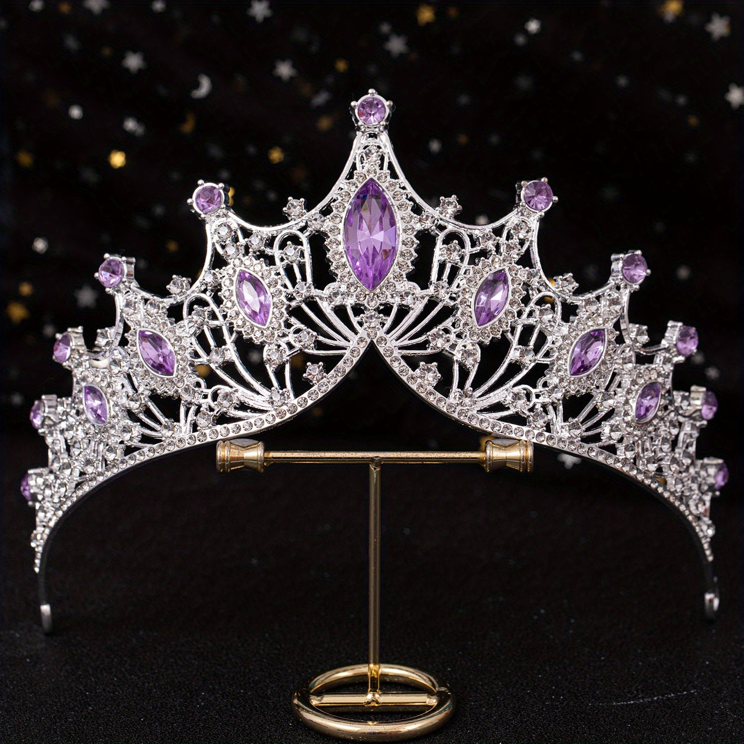 Crystal Rhinestone Bridal Tiara Crown Wedding Hair Accessory