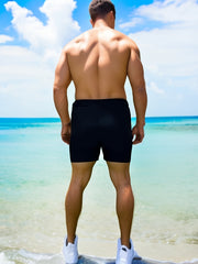 Men's Casual Stretch Sports Boxer Swimming Trunks