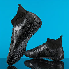 Boy's High Top Turf Football Boots Outdoor Soccer Cleats