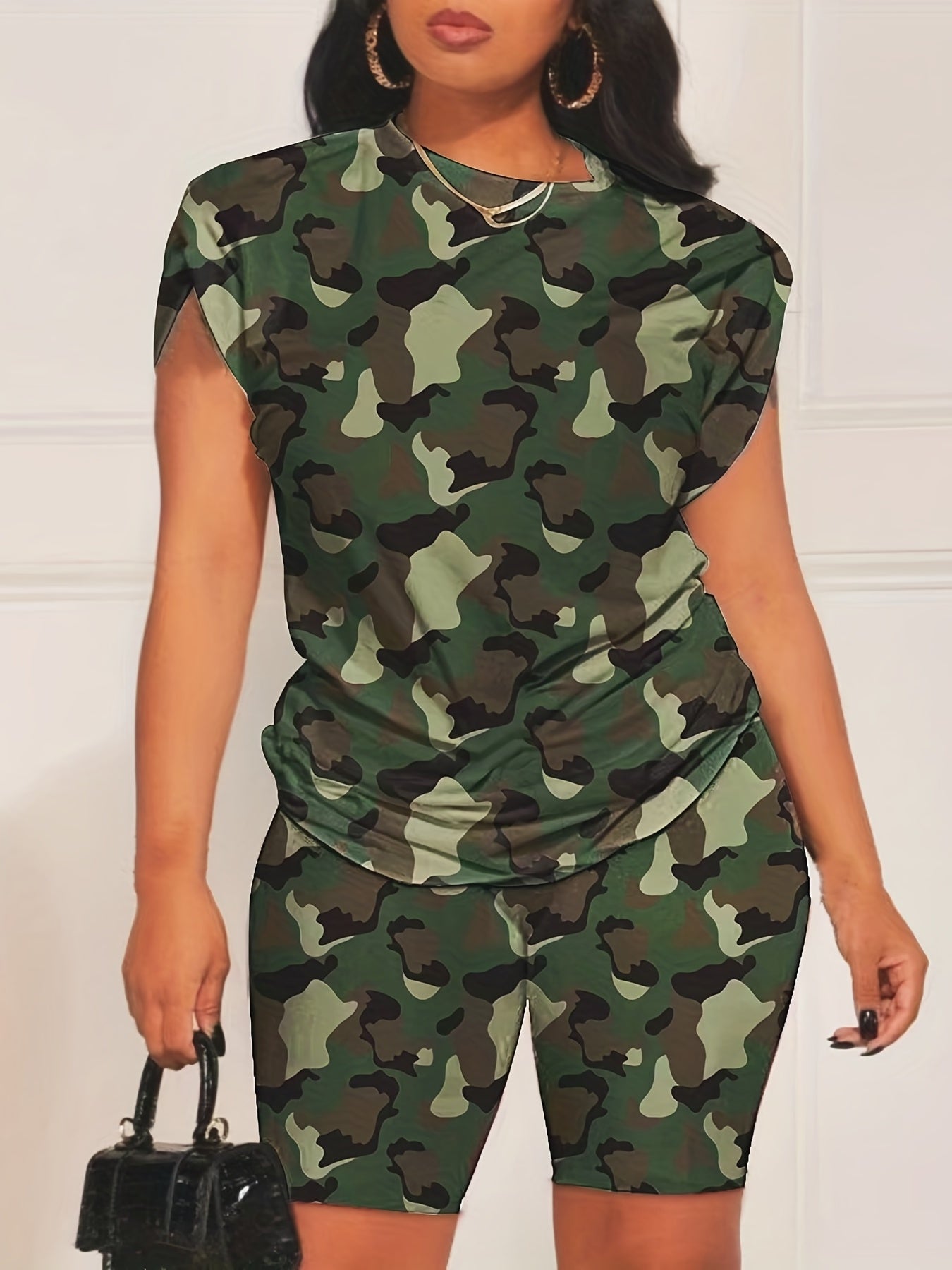 Faith Letter Print Two Piece Set Casual Outfit