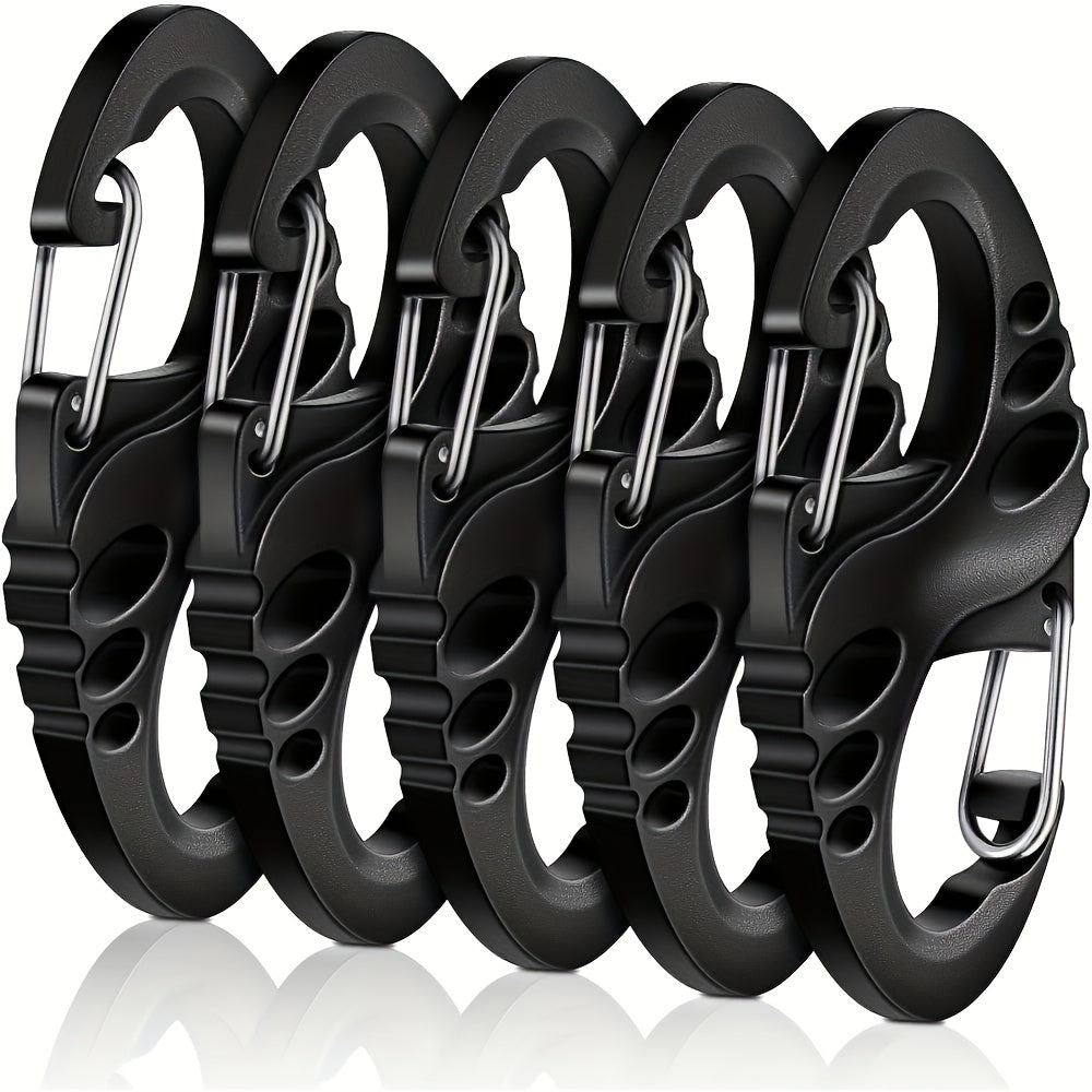 20pcs Small Plastic Keychains Clip Double S Biner Clips Mini Snap Hooks