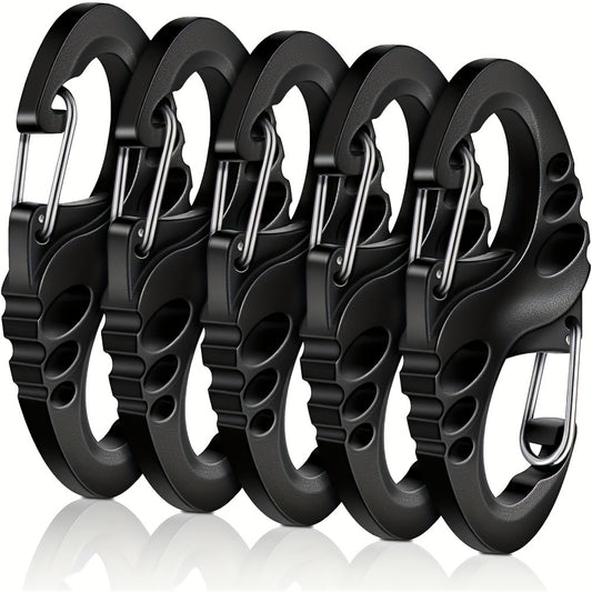 20pcs Small Plastic Keychains Clip Double S Biner Clips Mini Snap Hooks