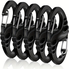 20pcs Small Plastic Keychains Clip Double S Biner Clips Mini Snap Hooks