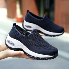 Women's Air Cushion Wedge Sneakers Mesh Platform Walking Shoes