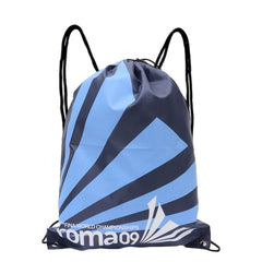 Striped Drawstring Backpack Bag Yoga Gym Sports String Cinch Bag