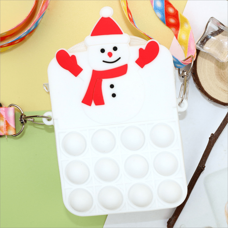 Cartoon Silicone Crossbody Bag Mini Coin Purse For Girls