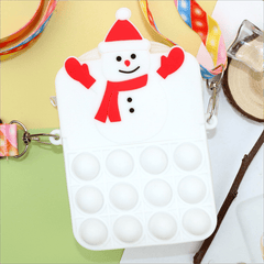Cartoon Silicone Crossbody Bag Mini Coin Purse For Girls