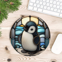 Penguins Computer Mouse Pad Non-Slip Rubber Base