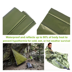 2pcs Emergency Sleeping Bags Waterproof Insulation for Outdoor Camping
