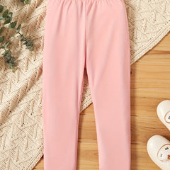 Toddler Girls Casual Basic Legging Pants