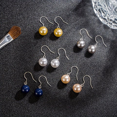 10pcs S925 Silver Faux Pearl Ear Hook Set For Girls