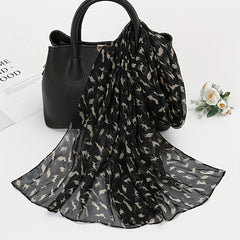 Bohemia Chiffon Scarf Vintage Leopard Animal Print Shawl