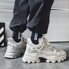 Men's Chunky Dad Sneakers Lace up Athletic Shoes