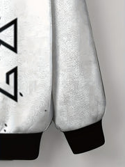 Triangle Print Boys Sweatshirt Long Sleeve Pullover Top
