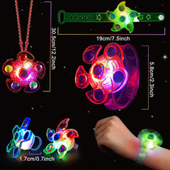 LED Light Up Fidget Spinner Party Favors Kids Birthday Supplies Halloween