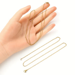 10pcs 304 Stainless Steel Chain Set DIY Necklace Jewelry Findings